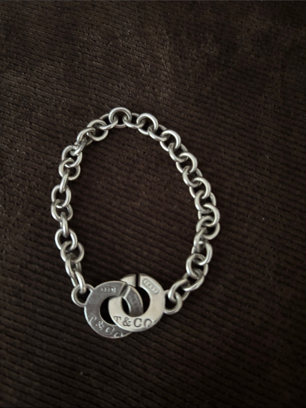 Tiffany & Co. Silver Interlocking Circle Chain Bracelet